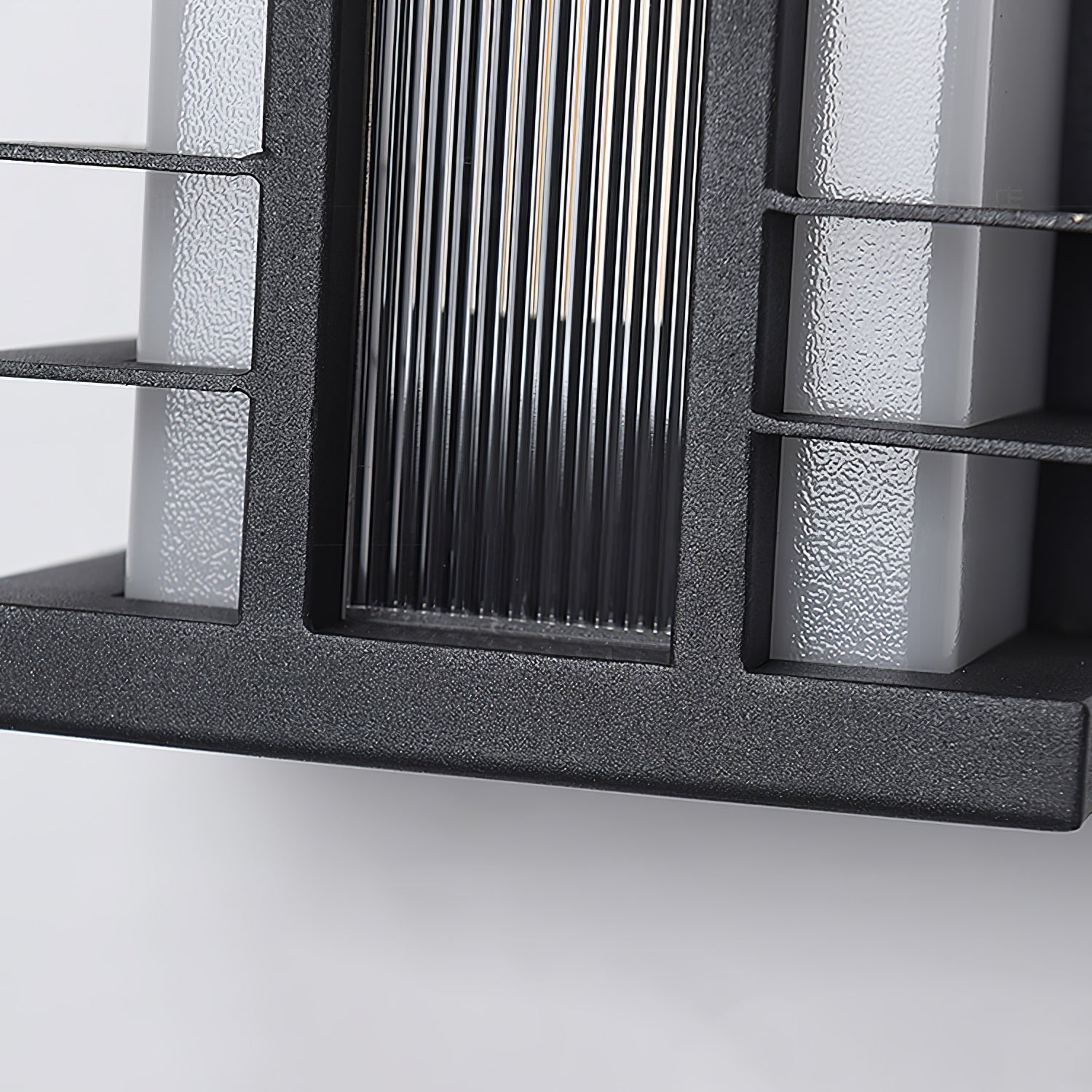 Double Axis Outdoor Wall Lamp | Stainless Steel | Black & Translucent