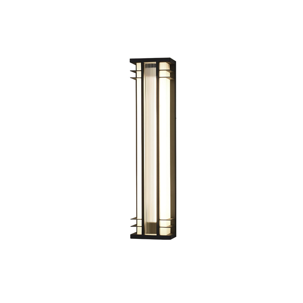 Double Axis Outdoor Wall Lamp | Stainless Steel | Black & Translucent