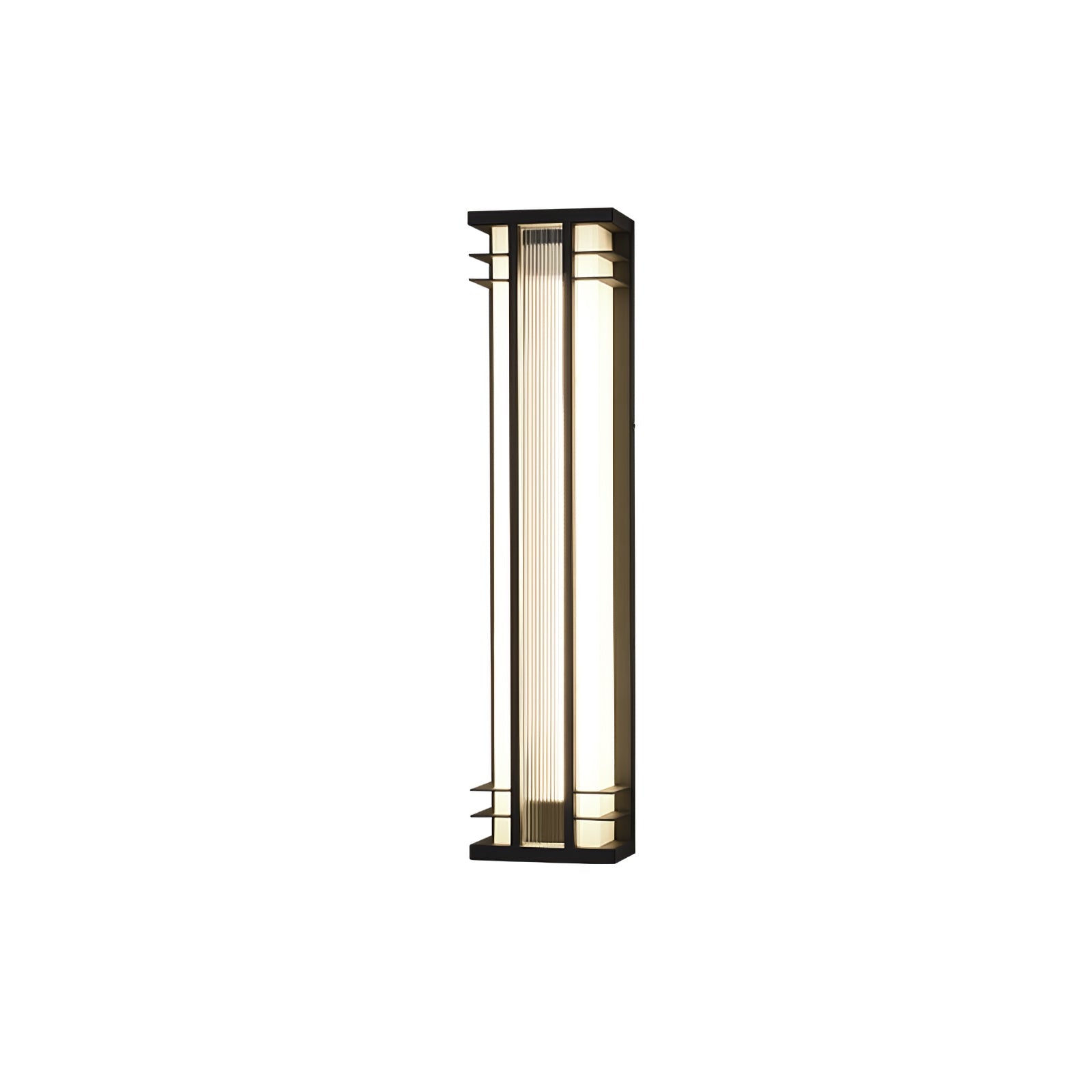Double Axis Outdoor Wall Lamp | Stainless Steel | Black & Translucent
