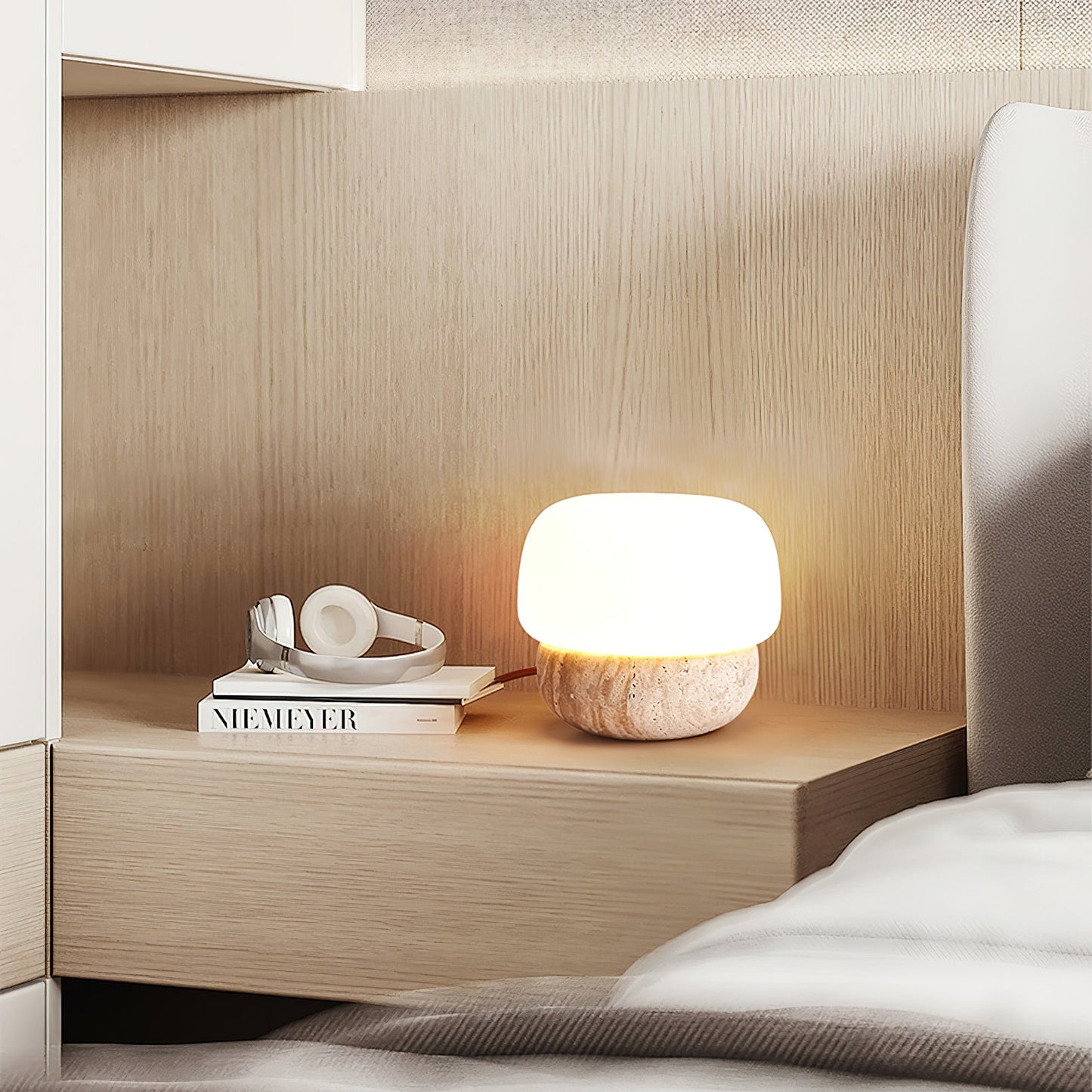 Doudou Table Lamp | Yellow Travertine | 18cm