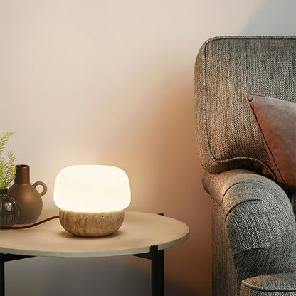 Doudou Table Lamp | Yellow Travertine | 18cm