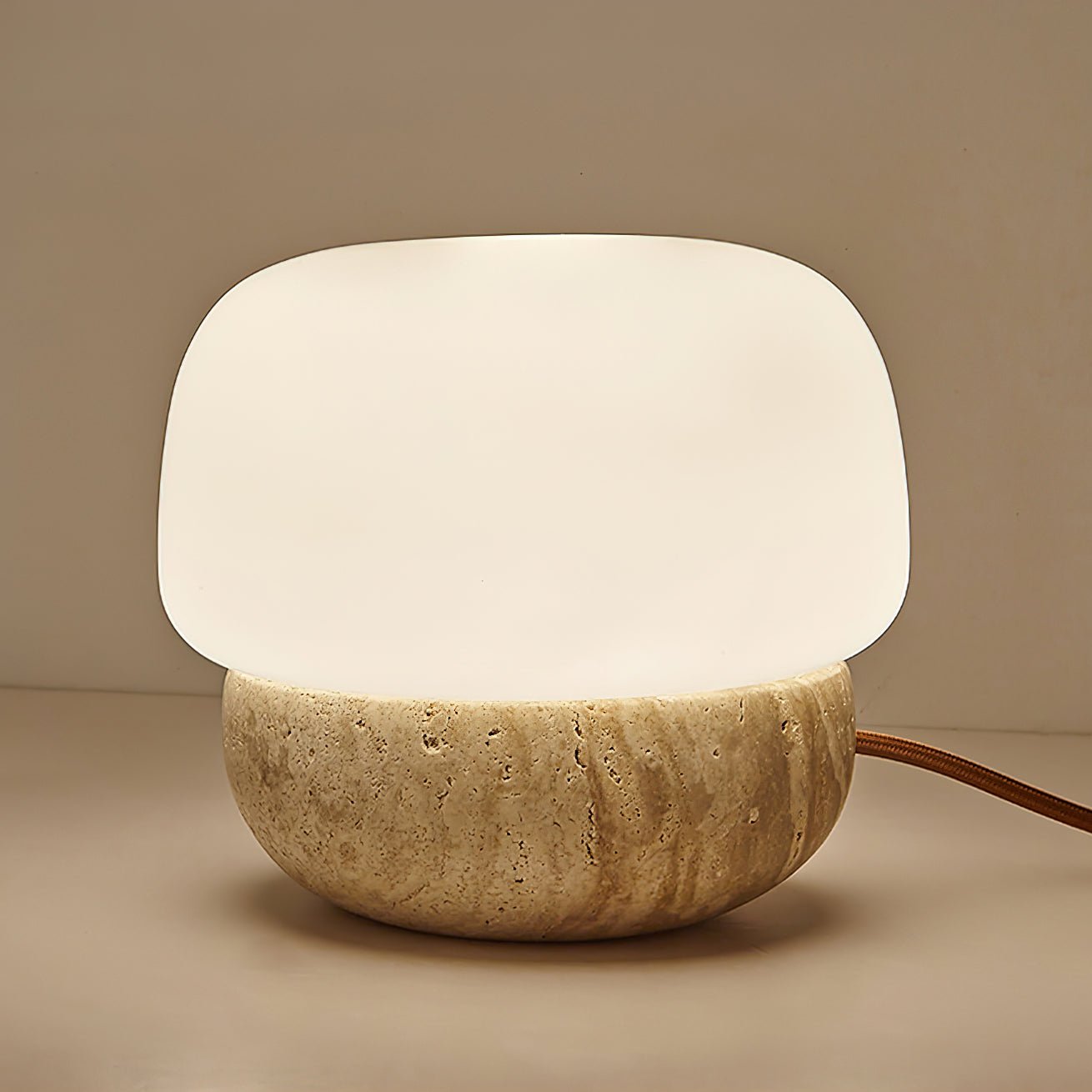 Doudou Table Lamp | Yellow Travertine | 18cm