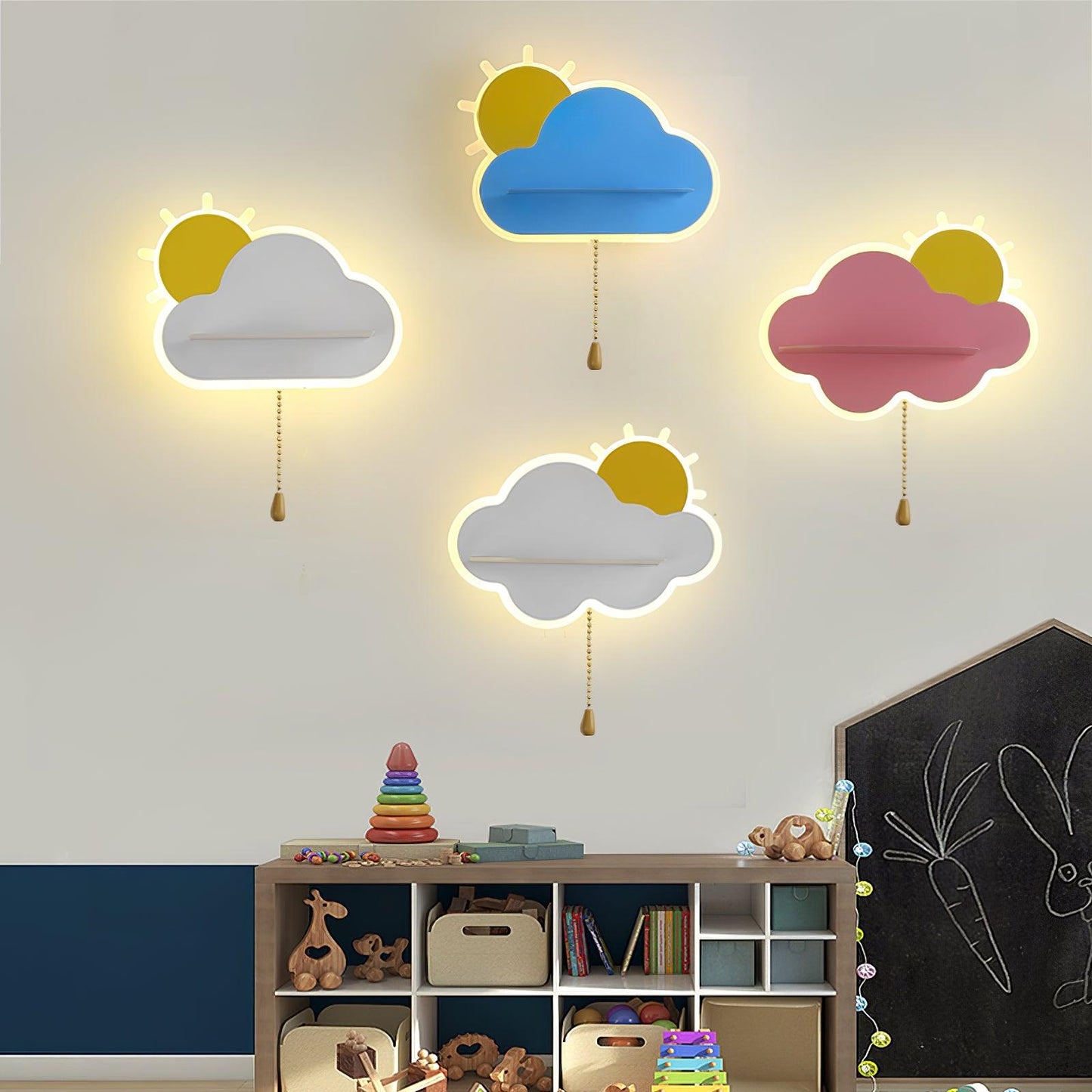 Dreamier Cloud Wall Lamp | LED | White, Pink, Blue