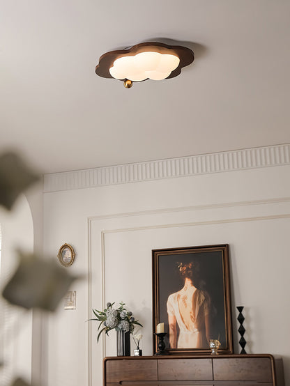 Dreamscape Ceiling Light | Walnut Wood & Acrylic | Cloud, Heart, Star Shapes