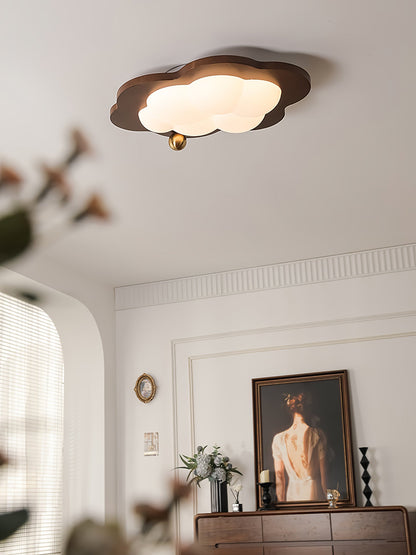 Dreamscape Ceiling Light | Walnut Wood & Acrylic | Cloud, Heart, Star Shapes