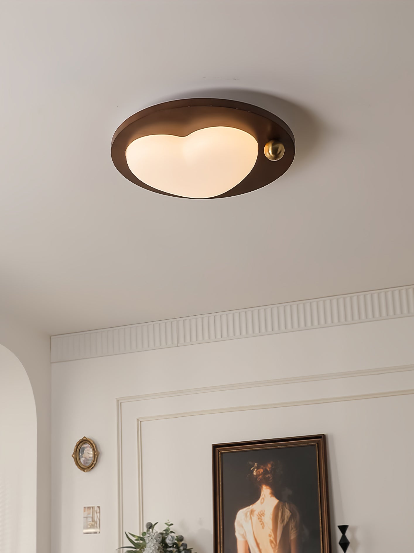 Dreamscape Ceiling Light | Walnut Wood & Acrylic | Cloud, Heart, Star Shapes