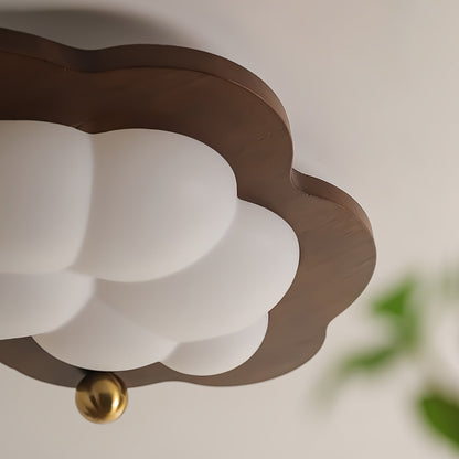 Dreamscape Ceiling Light | Walnut Wood & Acrylic | Cloud, Heart, Star Shapes