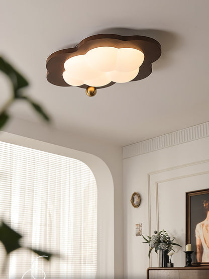 Dreamscape Ceiling Light | Walnut Wood & Acrylic | Cloud, Heart, Star Shapes
