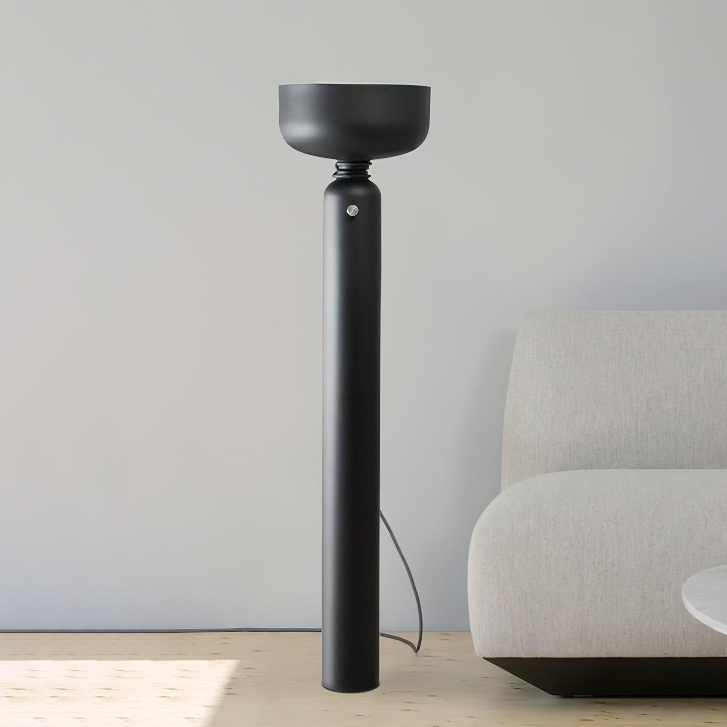 Dumbbell Floor Lamp | Forged Iron | Black & White