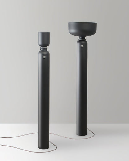 Dumbbell Floor Lamp | Forged Iron | Black & White