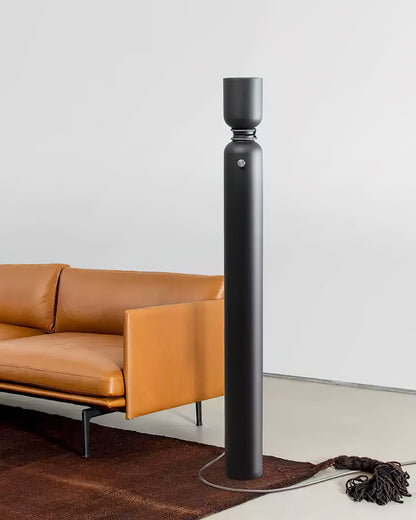 Dumbbell Floor Lamp | Forged Iron | Black & White