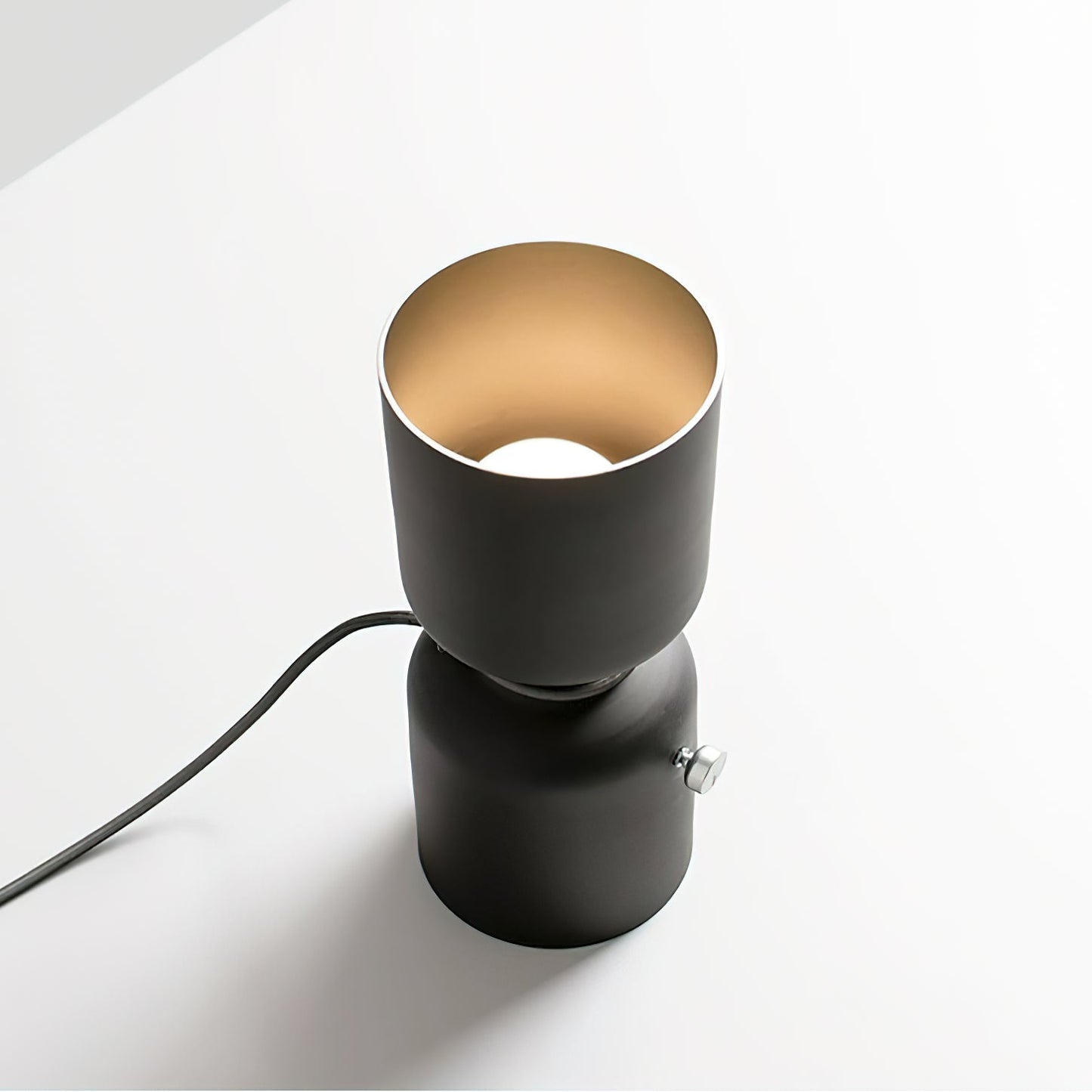 Dumbbell Table Lamp | Forged Iron | Black & White Options