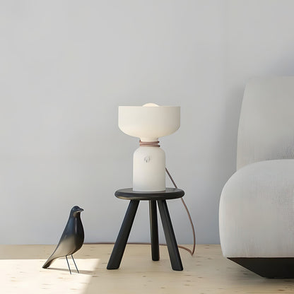 Dumbbell Table Lamp | Forged Iron | Black & White Options