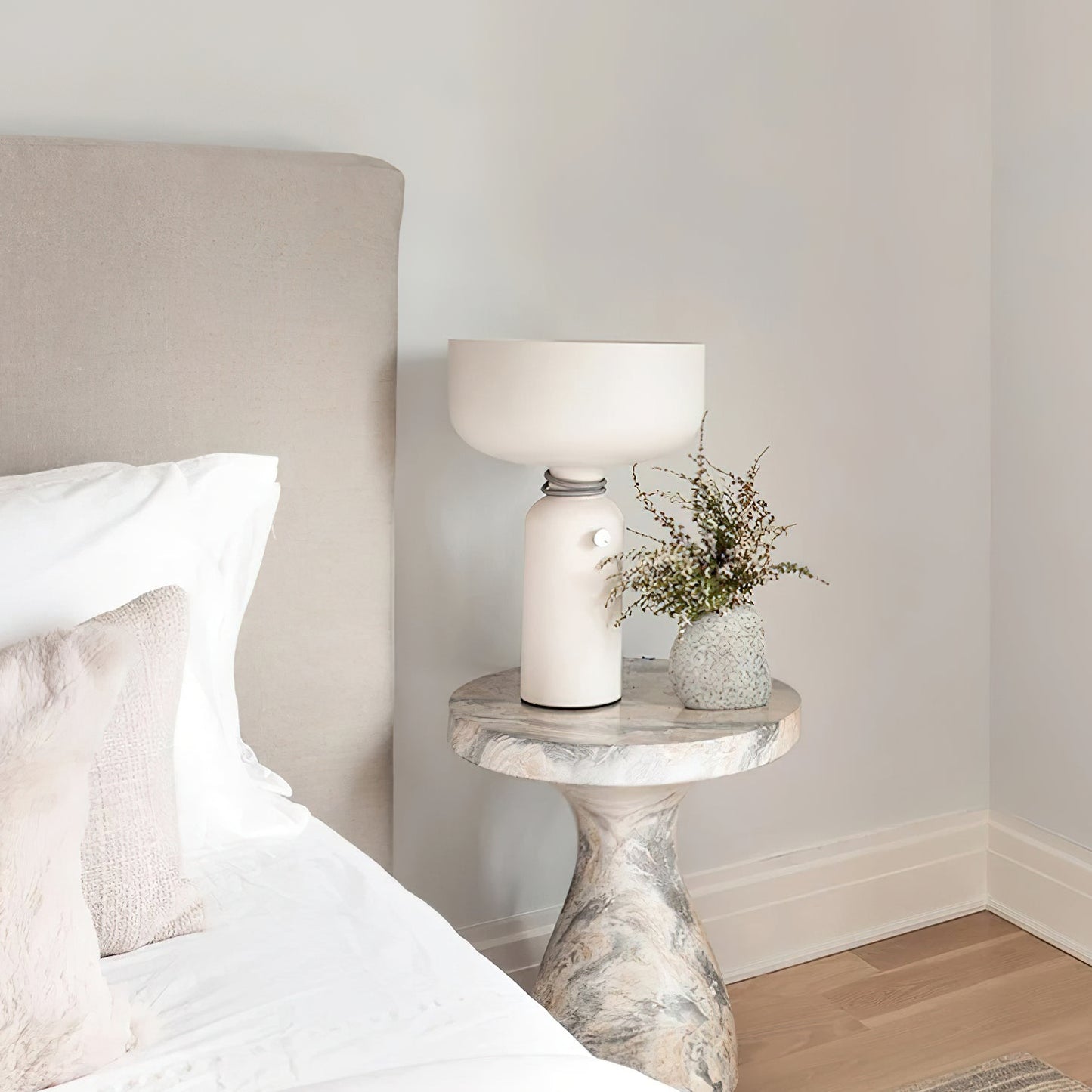 Dumbbell Table Lamp | Forged Iron | Black & White Options