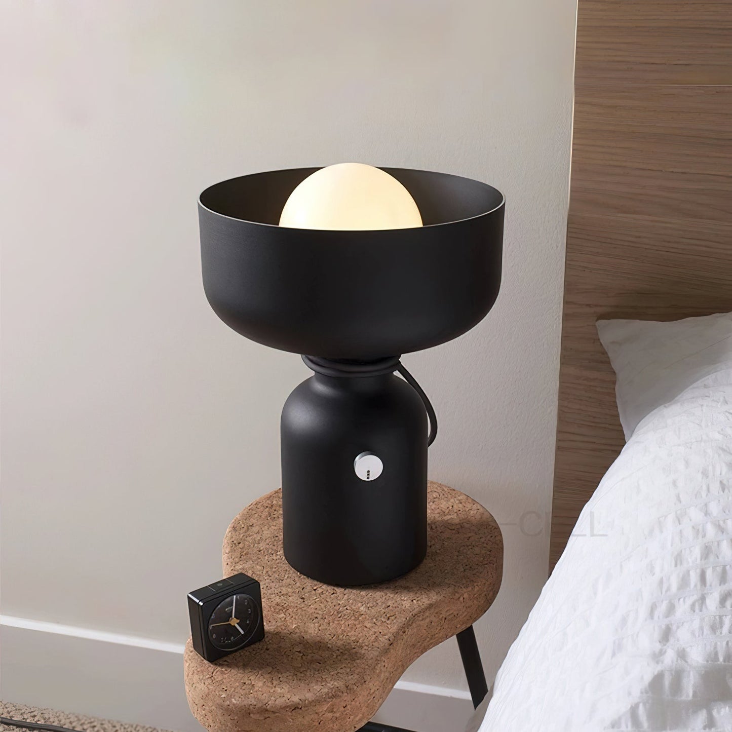 Dumbbell Table Lamp | Forged Iron | Black & White Options
