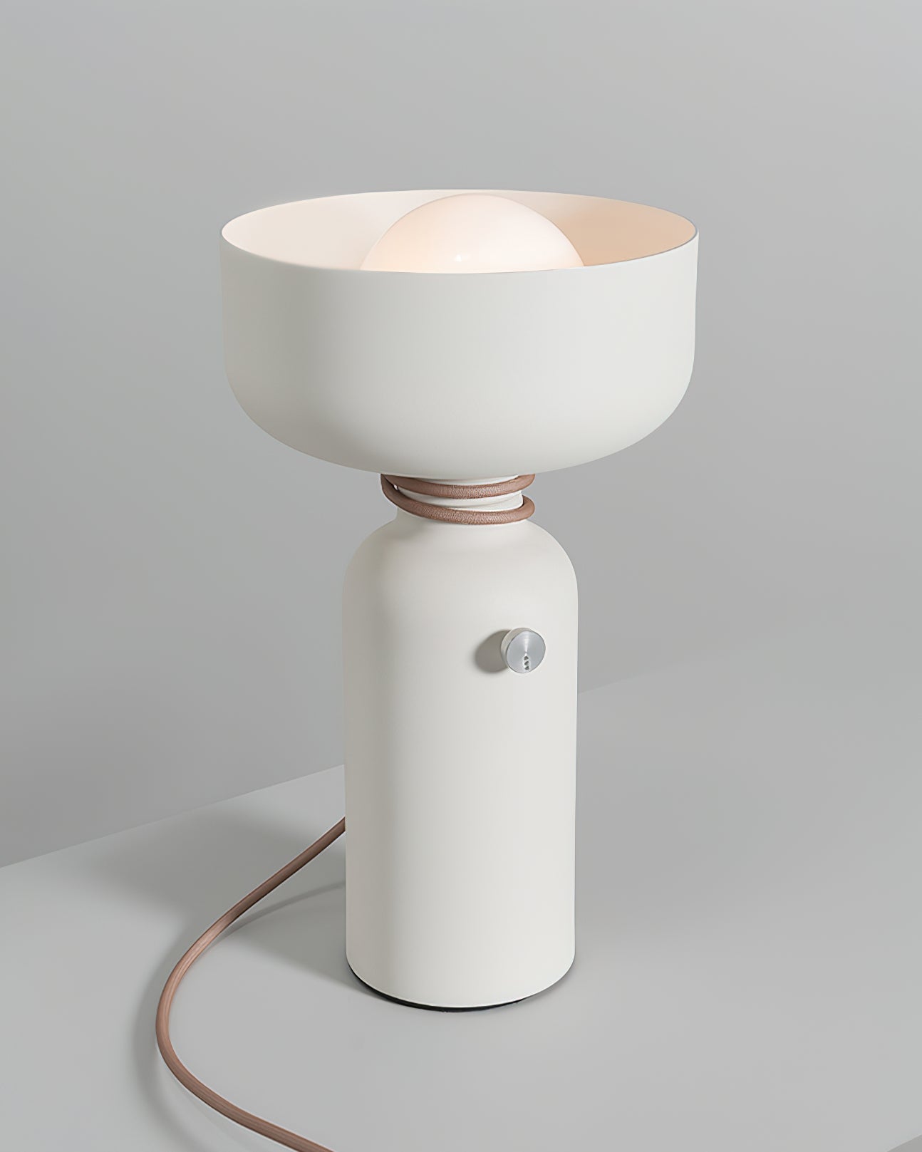 Dumbbell Table Lamp | Forged Iron | Black & White Options