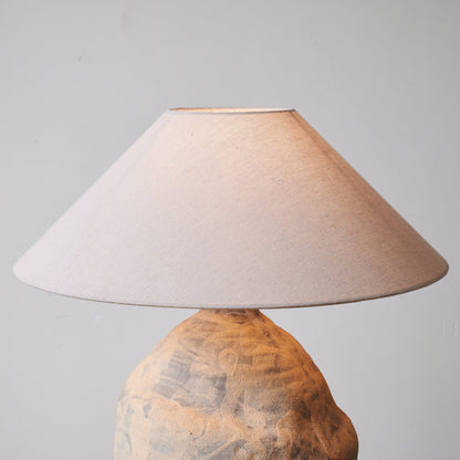 Duna Table Lamp | Sculpted Clay | Beige Shade