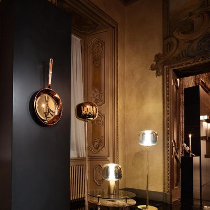 Dusk Dawn Table Lamp | Metal & Acrylic | Rose Gold