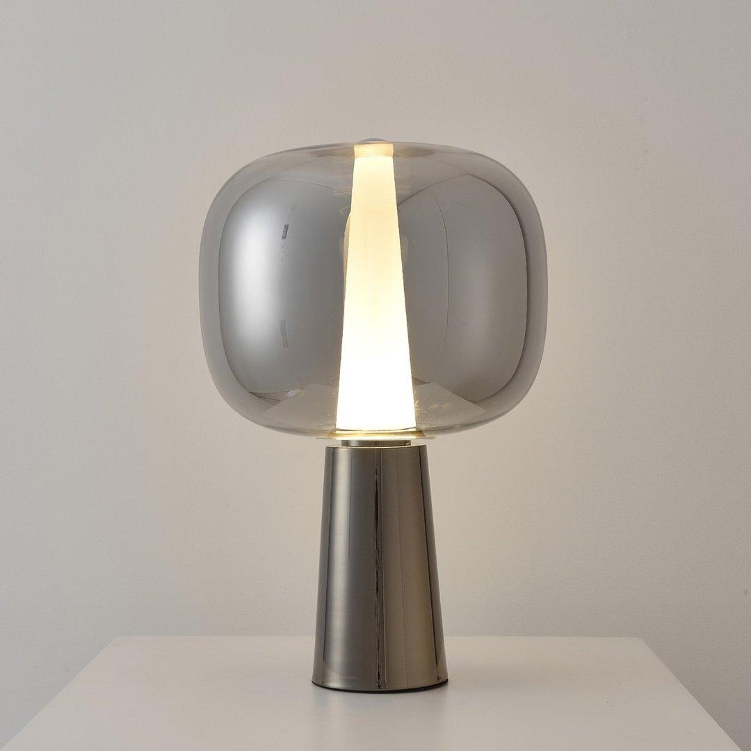 Dusk Dawn Table Lamp | Metal & Acrylic | Rose Gold