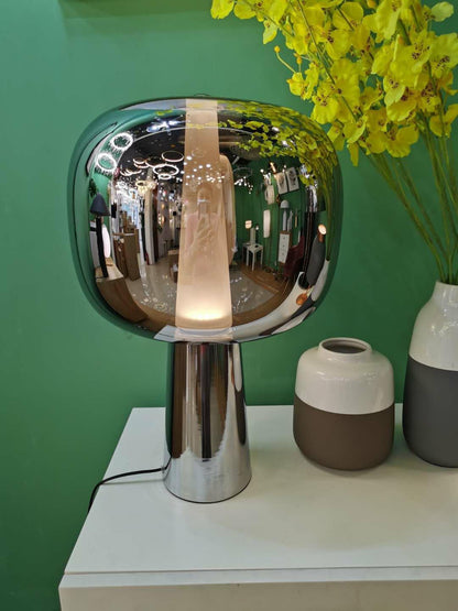 Dusk Dawn Table Lamp | Metal & Acrylic | Rose Gold