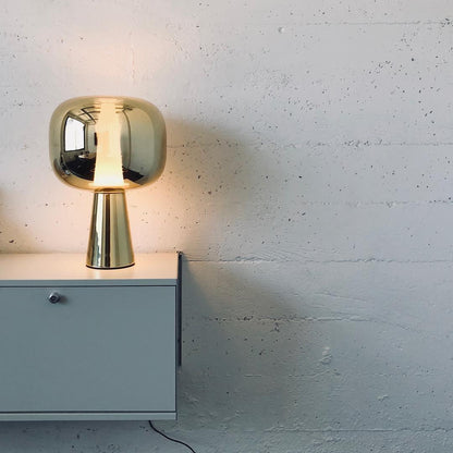 Dusk Dawn Table Lamp | Metal & Acrylic | Rose Gold