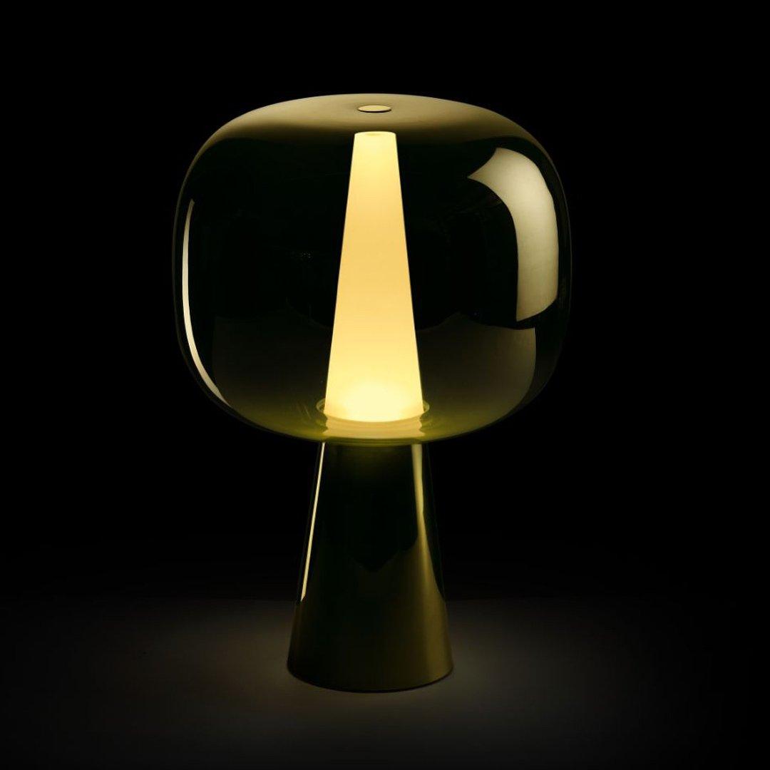 Dusk Dawn Table Lamp | Metal & Acrylic | Rose Gold
