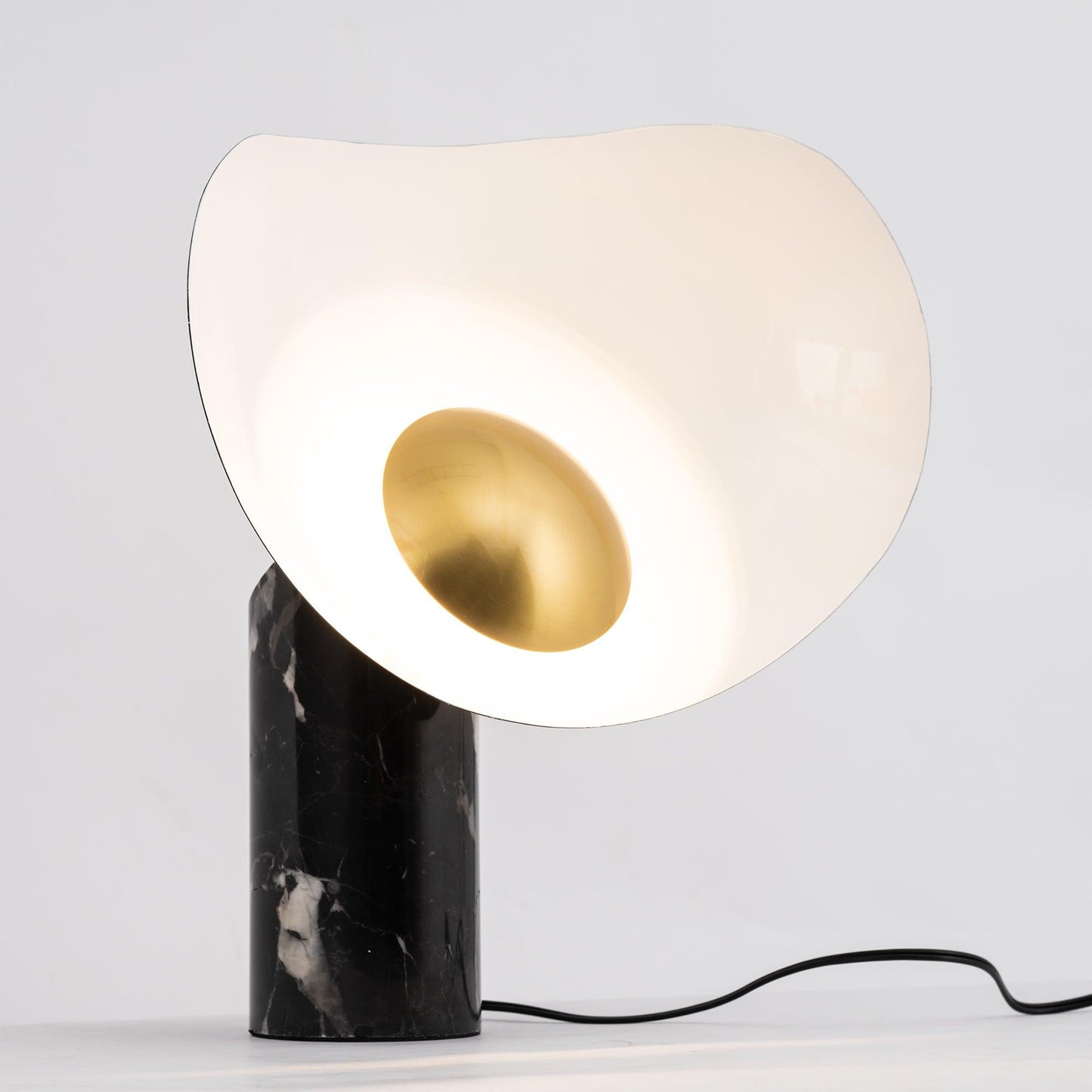 Earth to Sky Table Lamp | Metal & Marble | Black