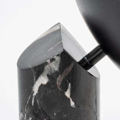 Earth to Sky Table Lamp | Metal & Marble | Black