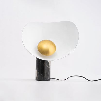 Earth to Sky Table Lamp | Metal & Marble | Black