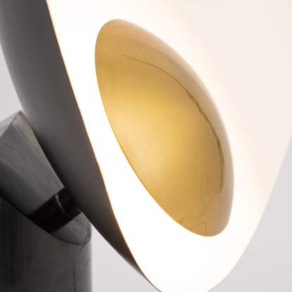 Earth to Sky Table Lamp | Metal & Marble | Black