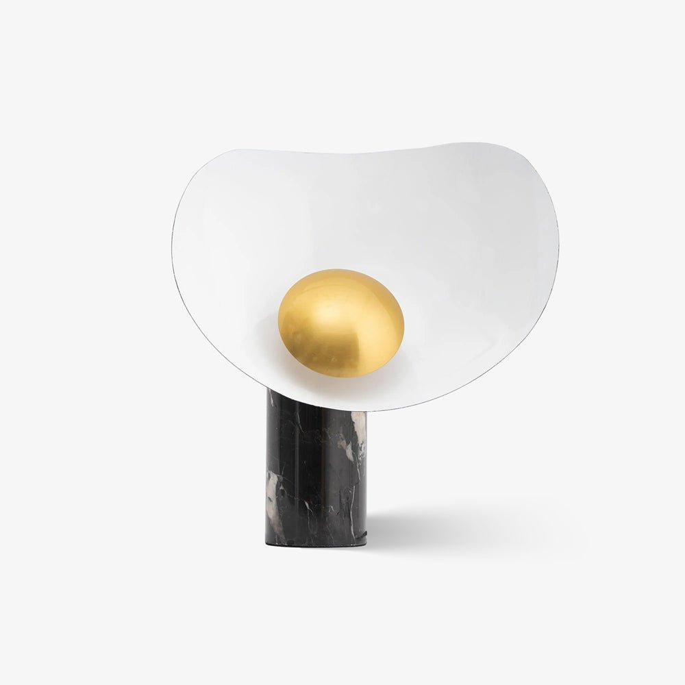 Earth to Sky Table Lamp | Metal & Marble | Black