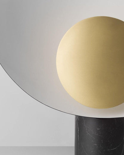 Earth to Sky Table Lamp | Metal & Marble | Black