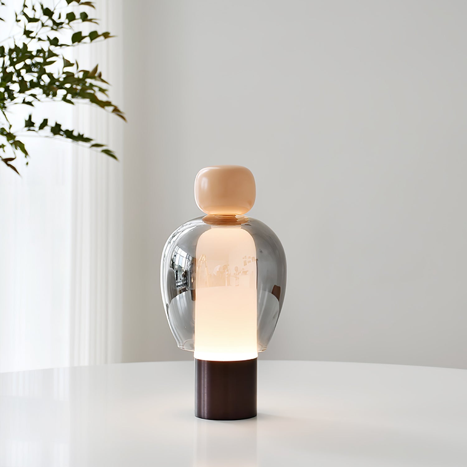 Lumina Joy Table Lamp | Metal & Glass | Blue, Pink, Green, Brown