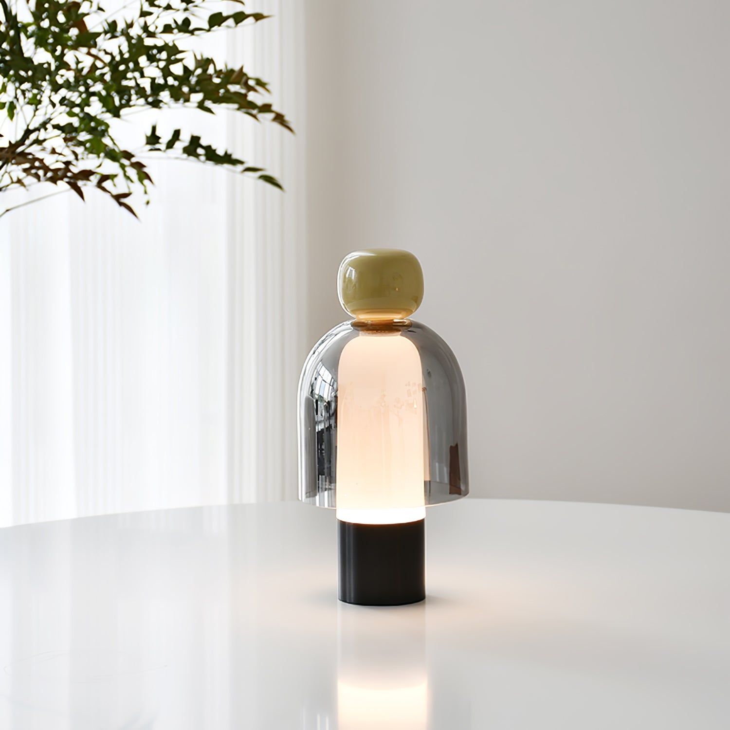 Lumina Joy Table Lamp | Metal & Glass | Blue, Pink, Green, Brown
