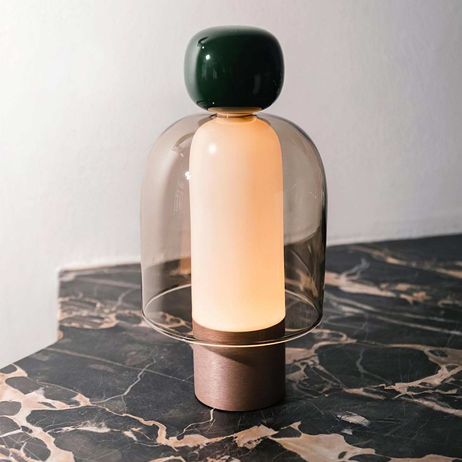 Lumina Joy Table Lamp | Metal & Glass | Blue, Pink, Green, Brown