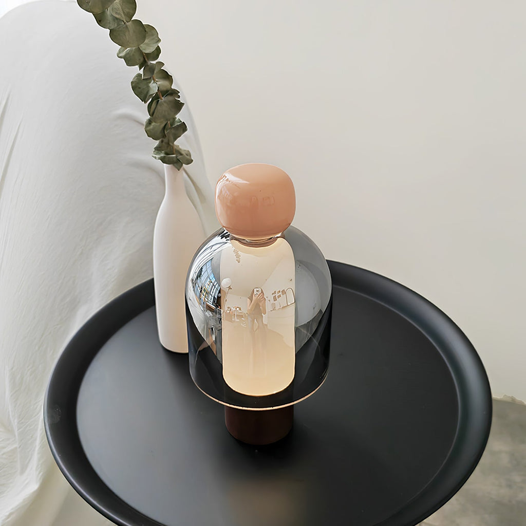 Lumina Joy Table Lamp | Metal & Glass | Blue, Pink, Green, Brown
