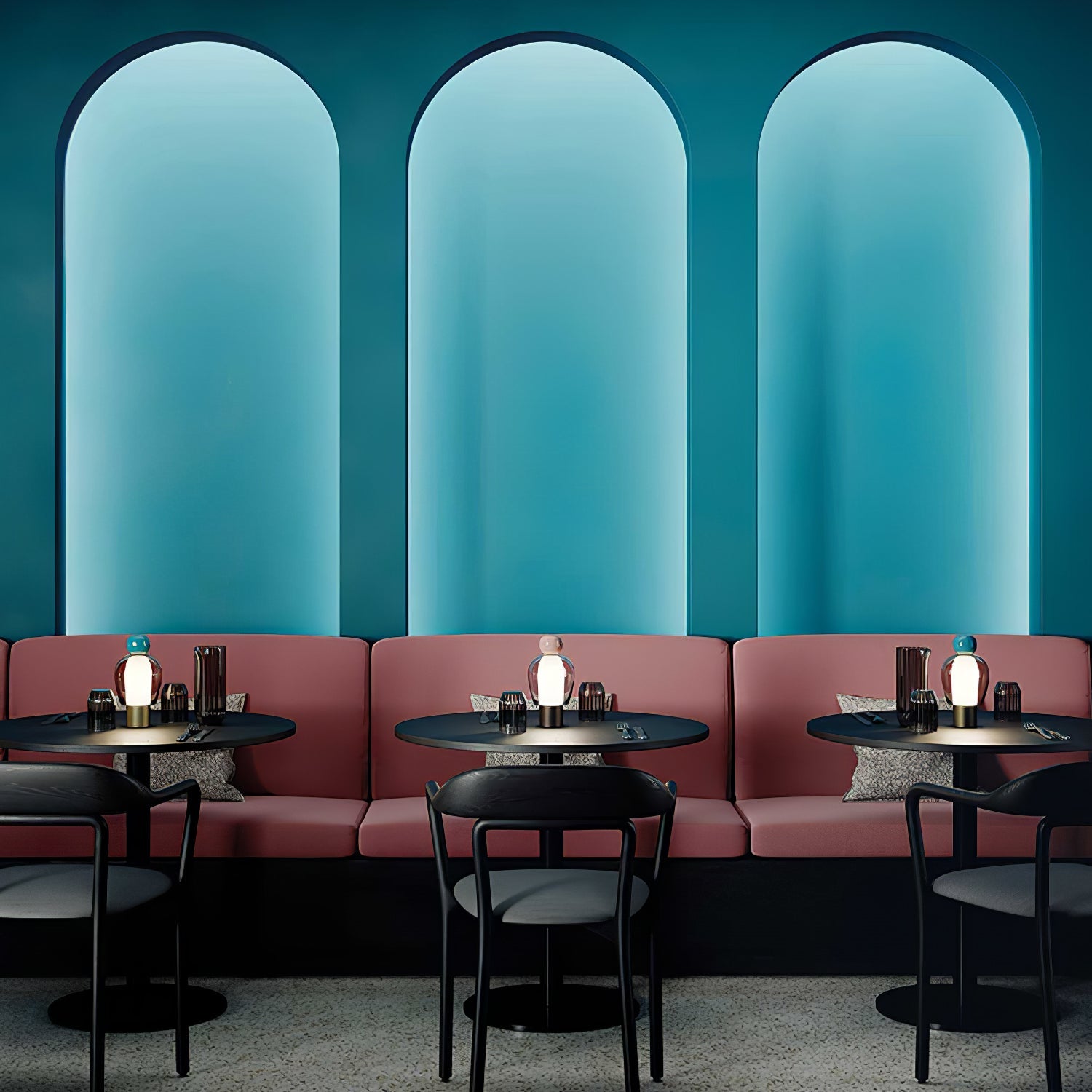 Lumina Joy Table Lamp | Metal & Glass | Blue, Pink, Green, Brown