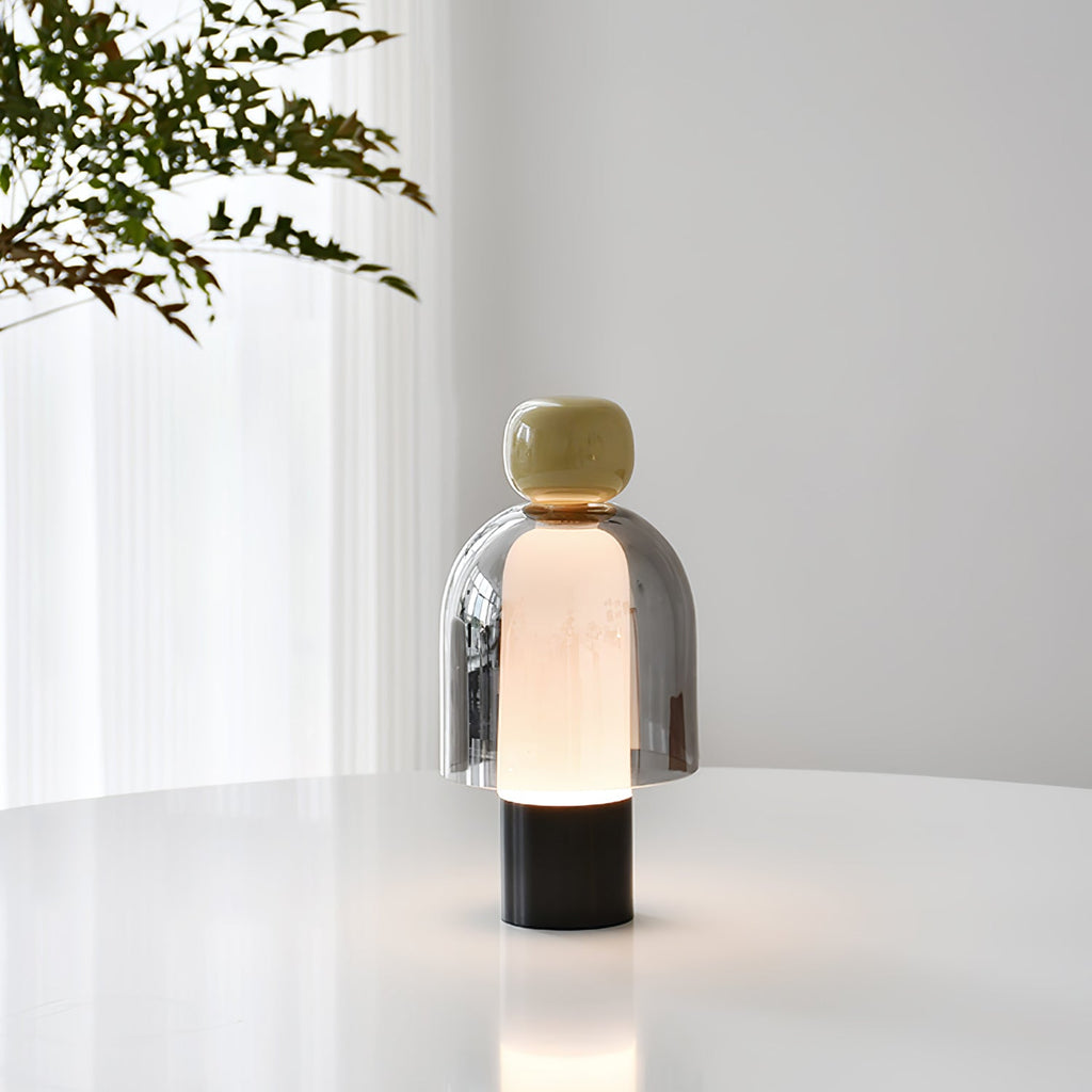 Lumina Joy Table Lamp | Metal & Glass | Blue, Pink, Green, Brown