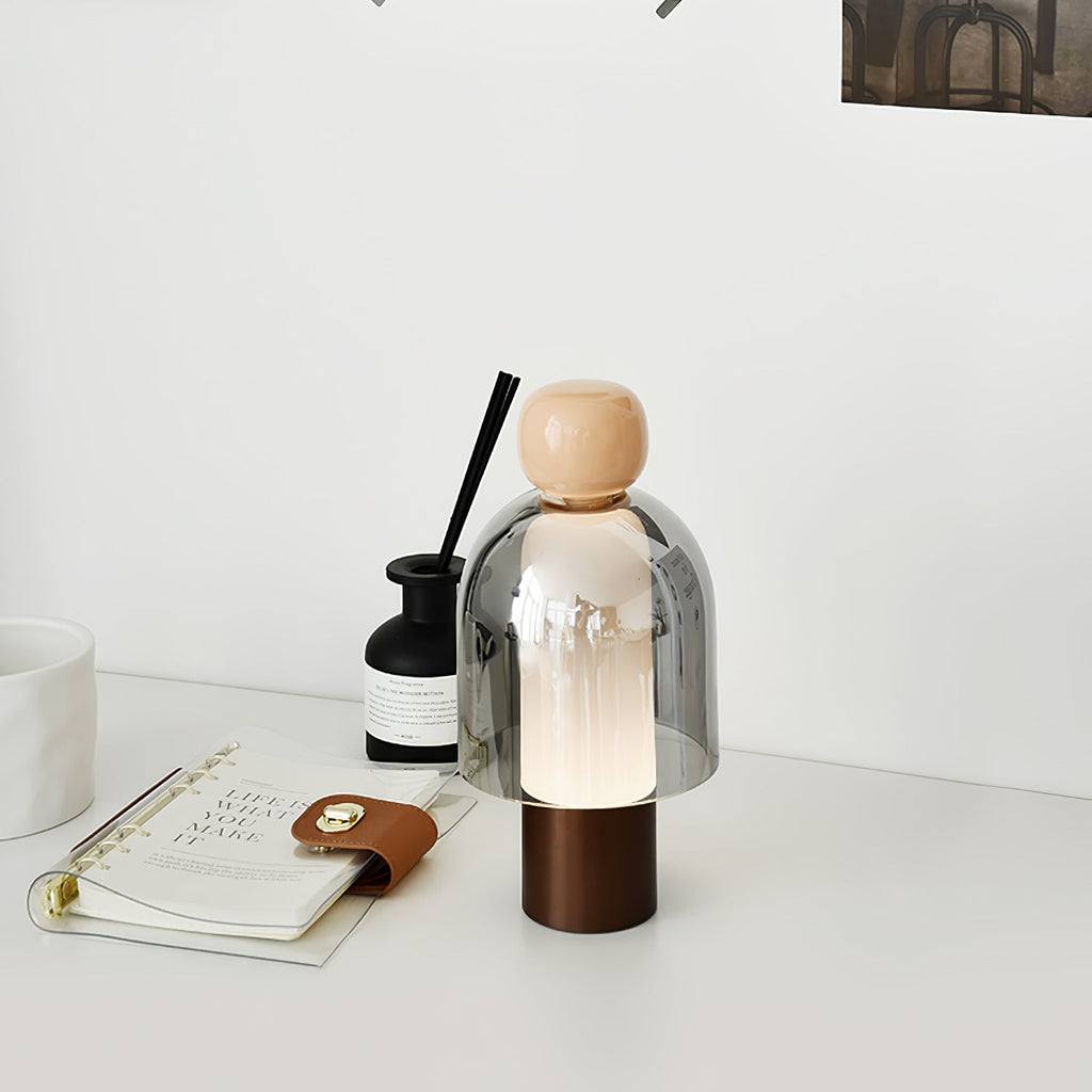 Lumina Joy Table Lamp | Metal & Glass | Blue, Pink, Green, Brown