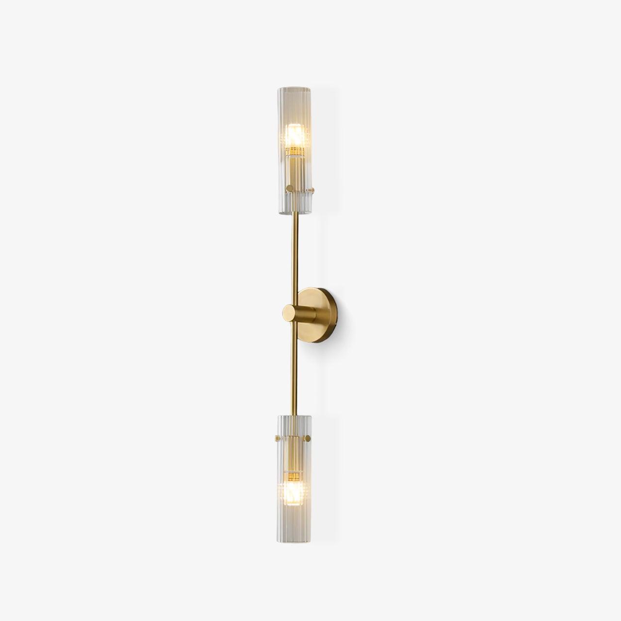 Eclat Vertica Wall Lamp | Brass & Glass | G9