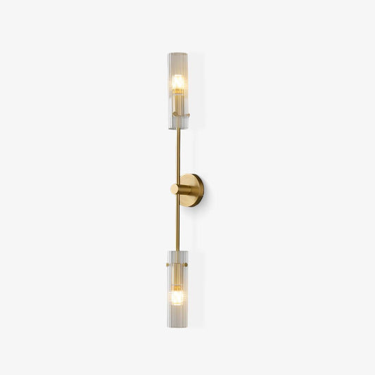 Eclat Vertica Wall Lamp | Brass & Glass | G9