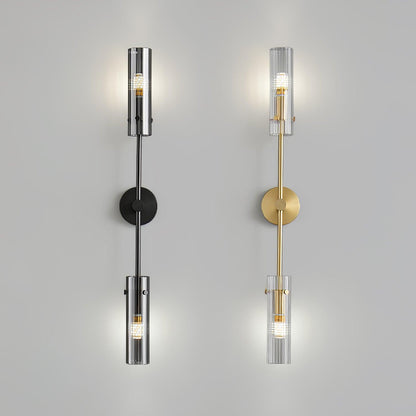 Eclat Vertica Wall Lamp | Brass & Glass | G9