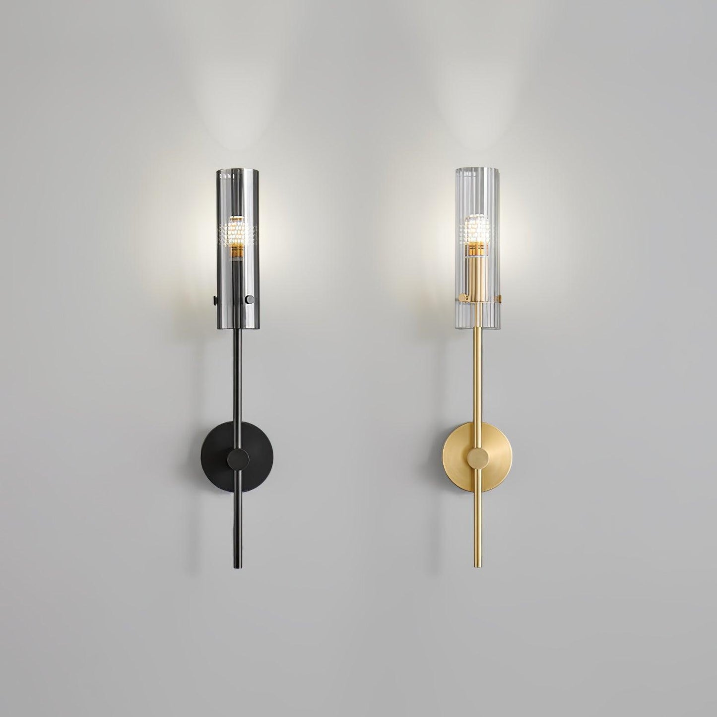 Eclat Vertica Wall Lamp | Brass & Glass | G9