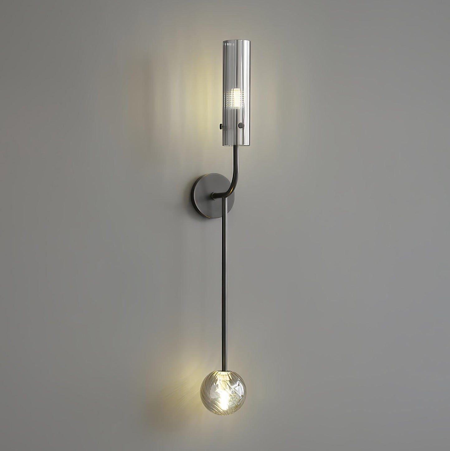 Eclat Vertica Wall Lamp | Brass & Glass | G9