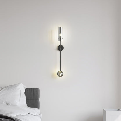 Eclat Vertica Wall Lamp | Brass & Glass | G9