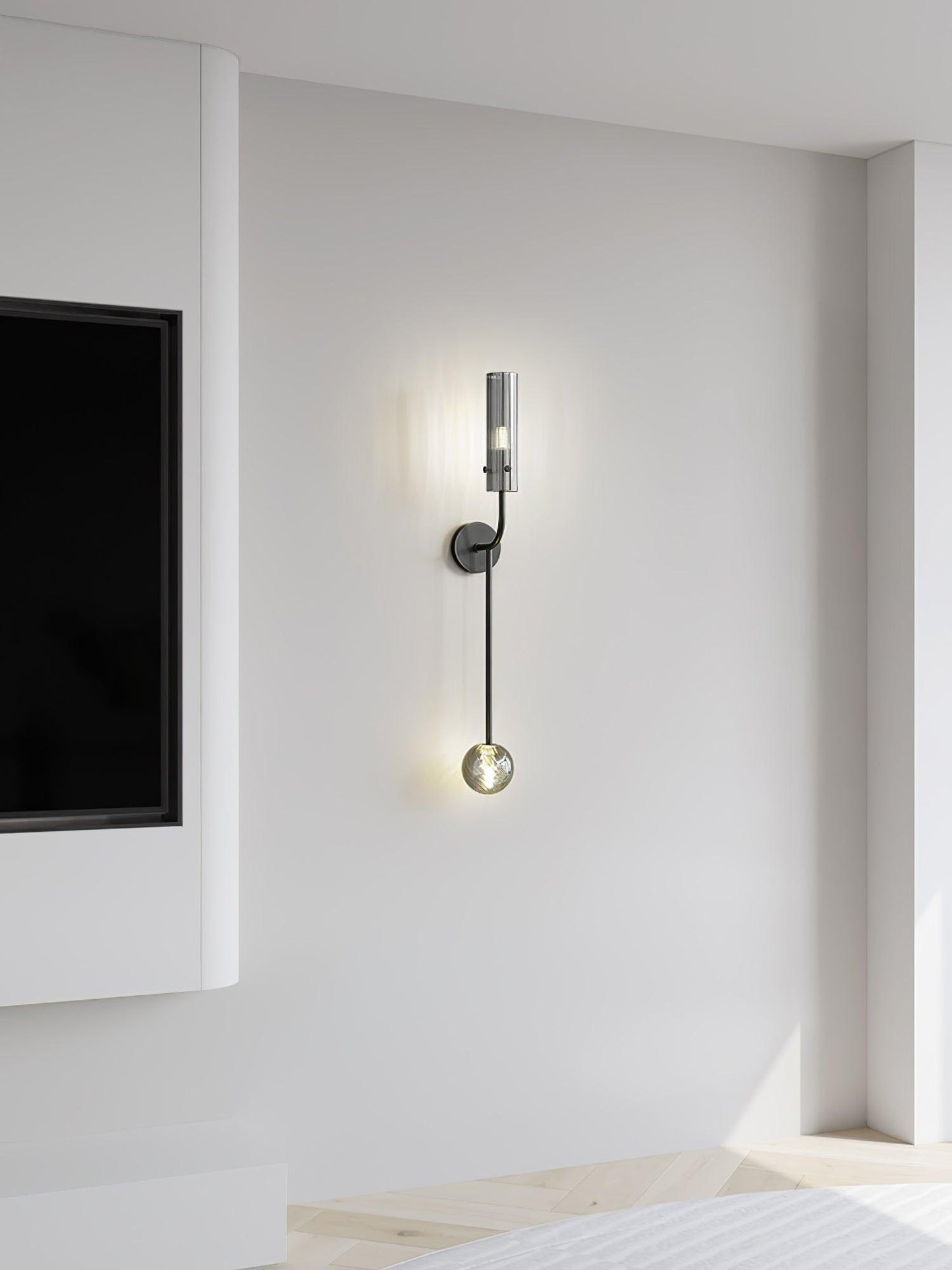 Eclat Vertica Wall Lamp | Brass & Glass | G9