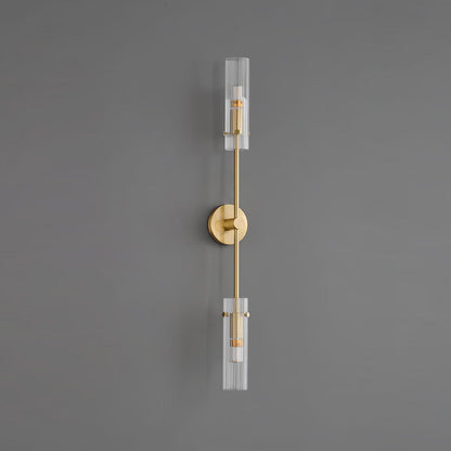 Eclat Vertica Wall Lamp | Brass & Glass | G9