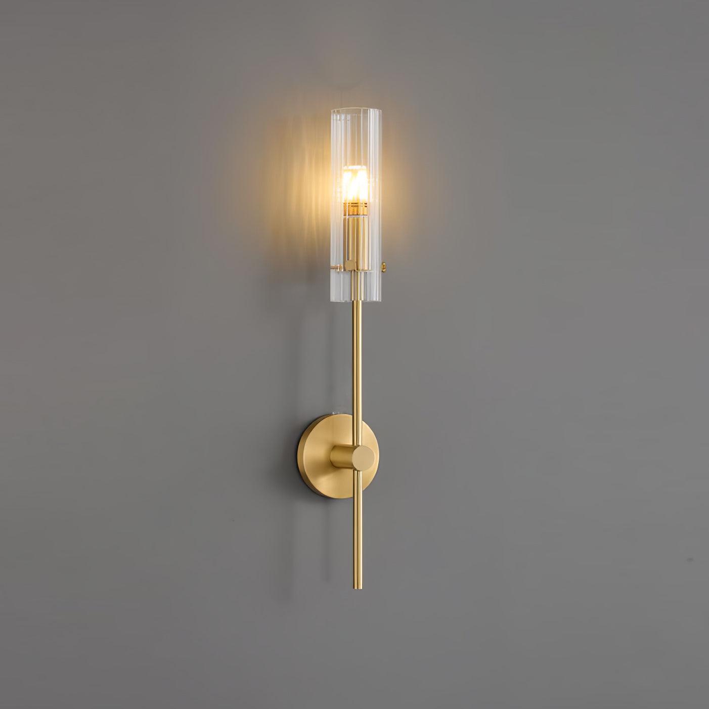 Eclat Vertica Wall Lamp | Brass & Glass | G9