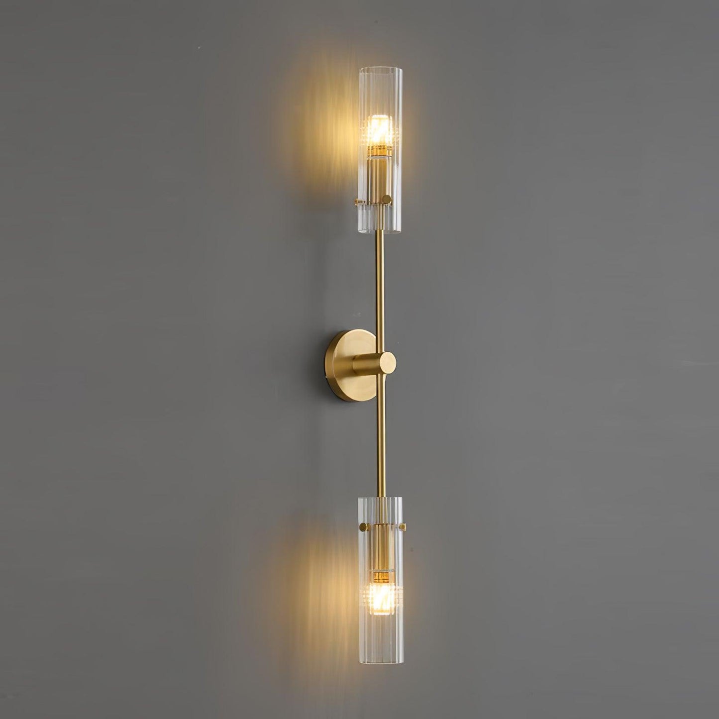 Eclat Vertica Wall Lamp | Brass & Glass | G9