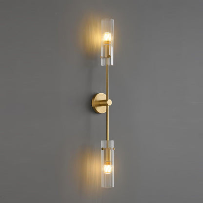 Eclat Vertica Wall Lamp | Brass & Glass | G9
